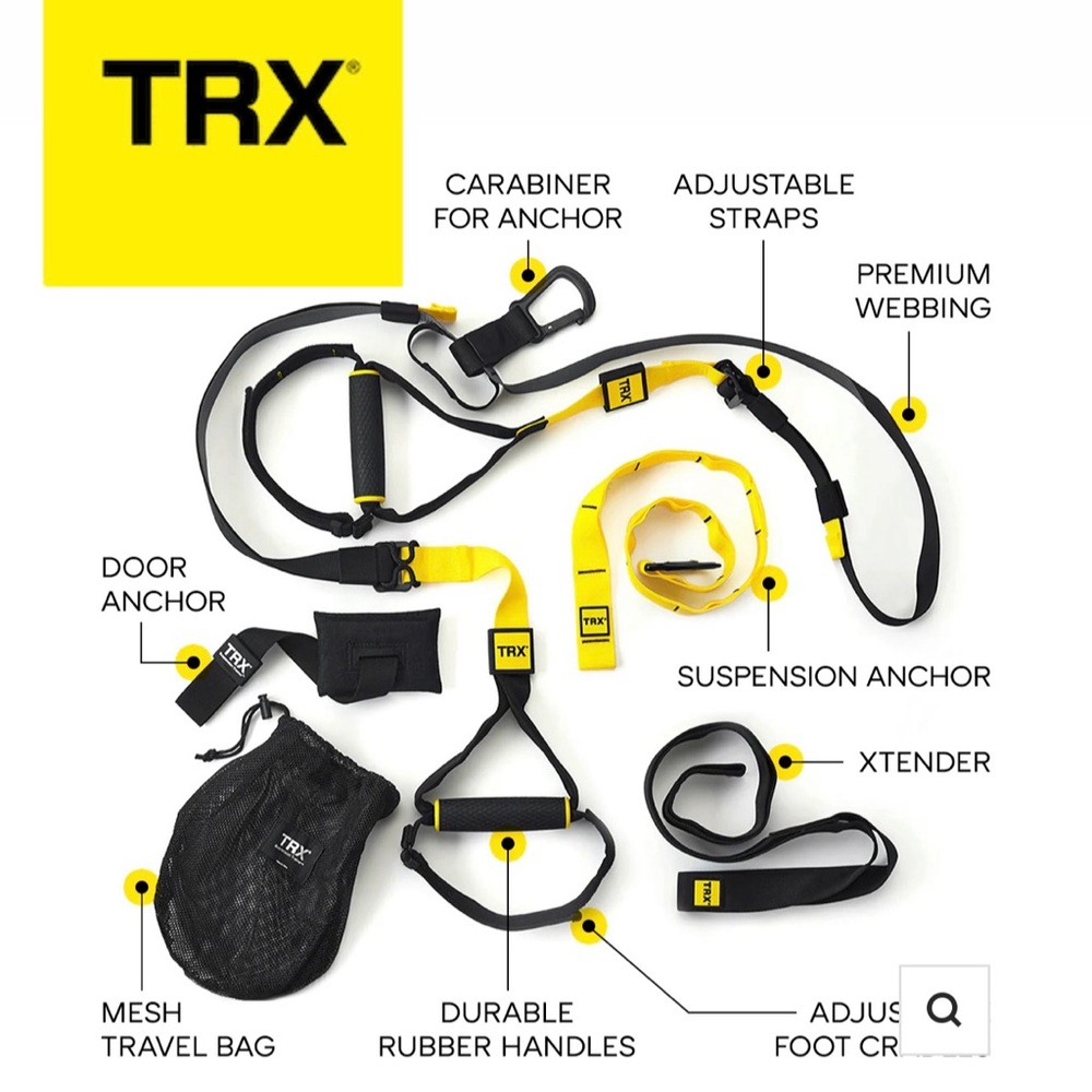 TRX Suspension Training Kit in Black and Yellow